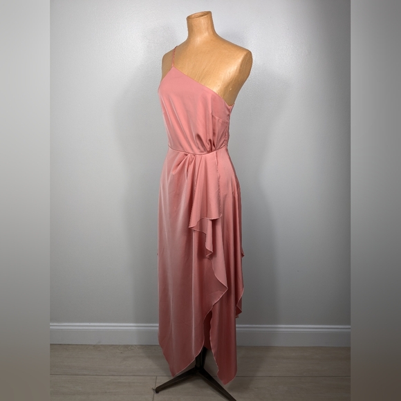 MAJORELLE Emery Gown Pink Size Small One Shoulder Open Back Dress Revolve - Picture 7 of 16